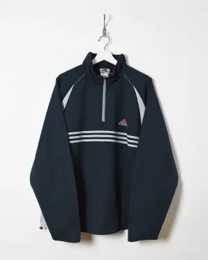 Adidas 1/4 Zip Windbreaker Jacket - X-Large