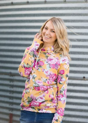 Ampersand Avenue Doublehood™ Blooming Floral Sweatshirt - FINAL SALE