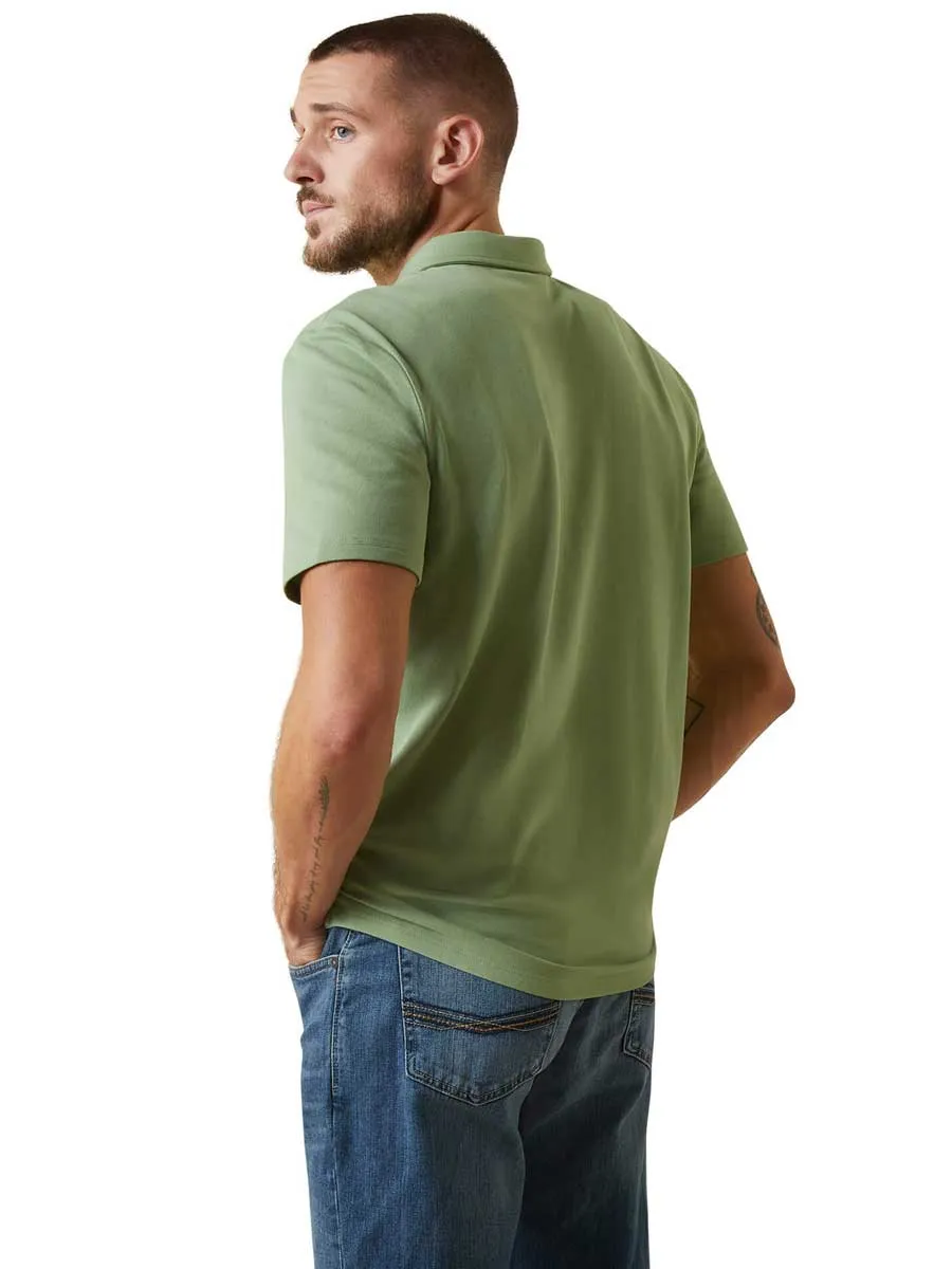 ARIAT Medal Polo Shirt - Men's - Basil