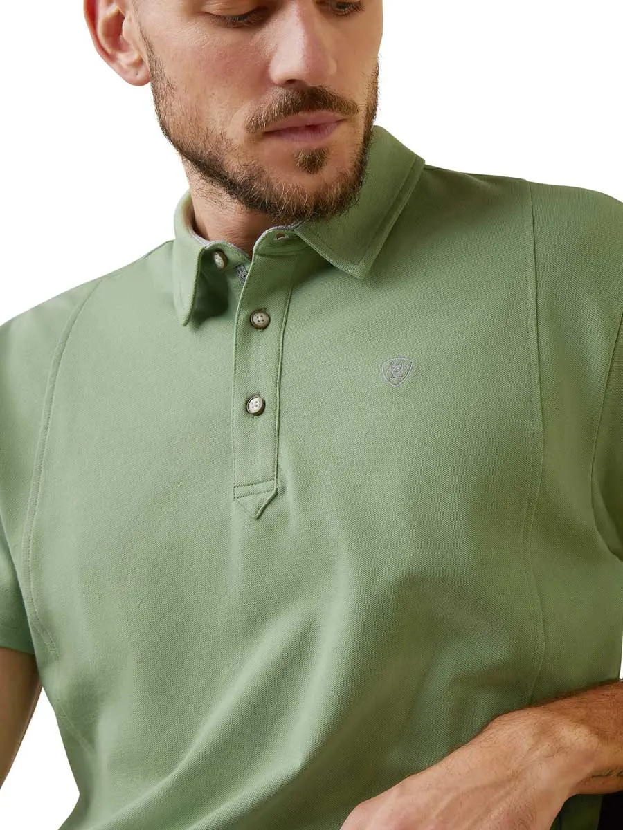 ARIAT Medal Polo Shirt - Men's - Basil