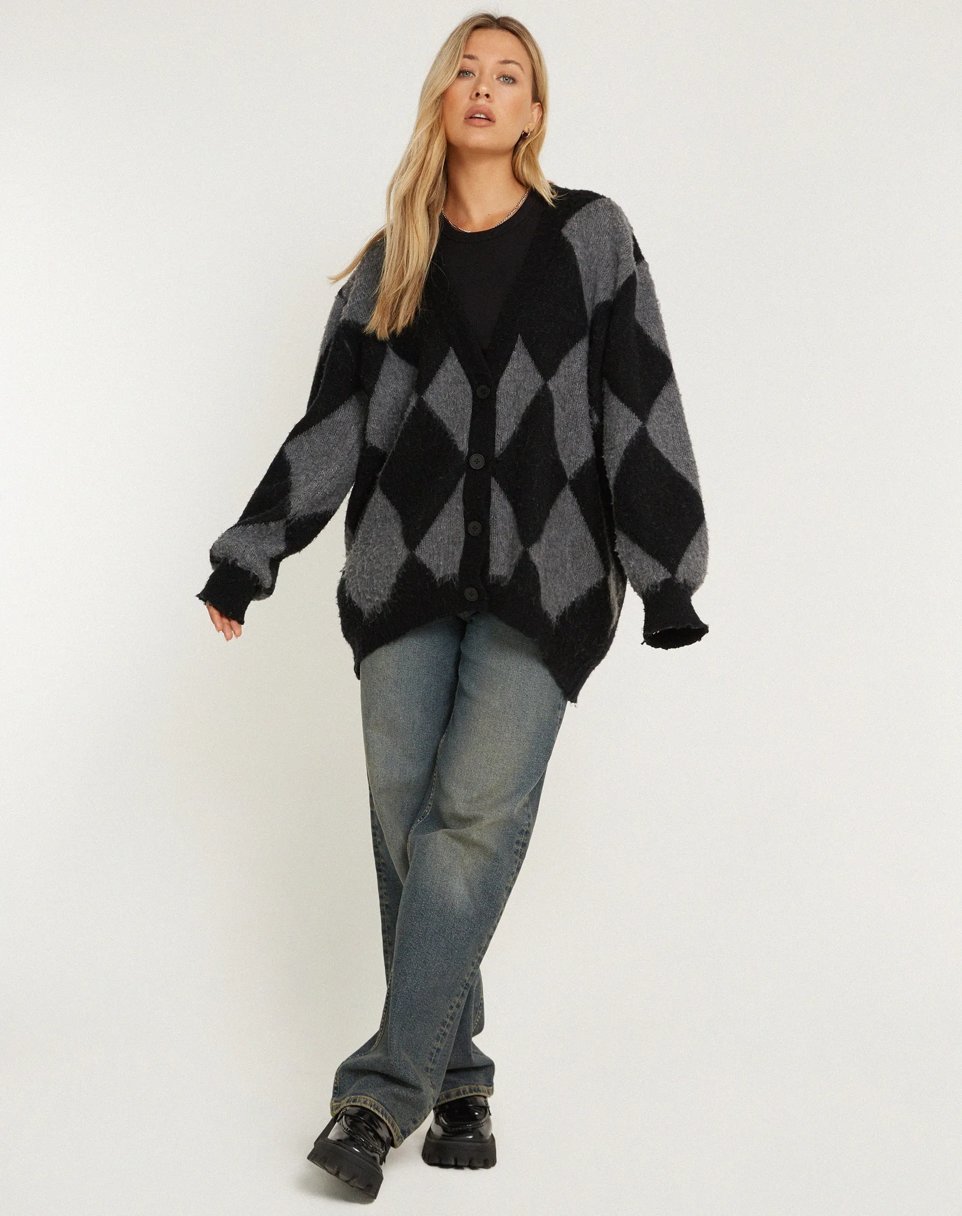 Aureli Cardi in Harlequin Grey and Black