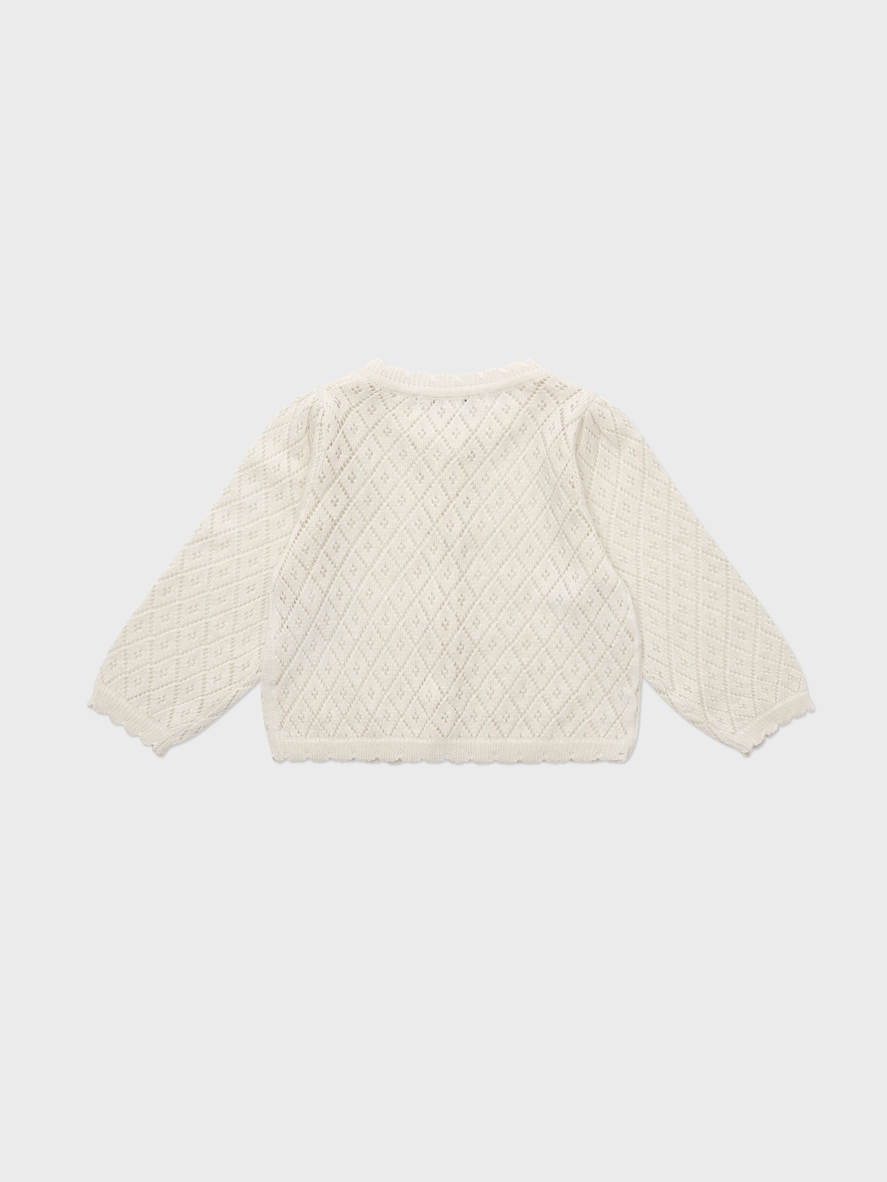 Baby Lupine Knit Cardigan Ivory