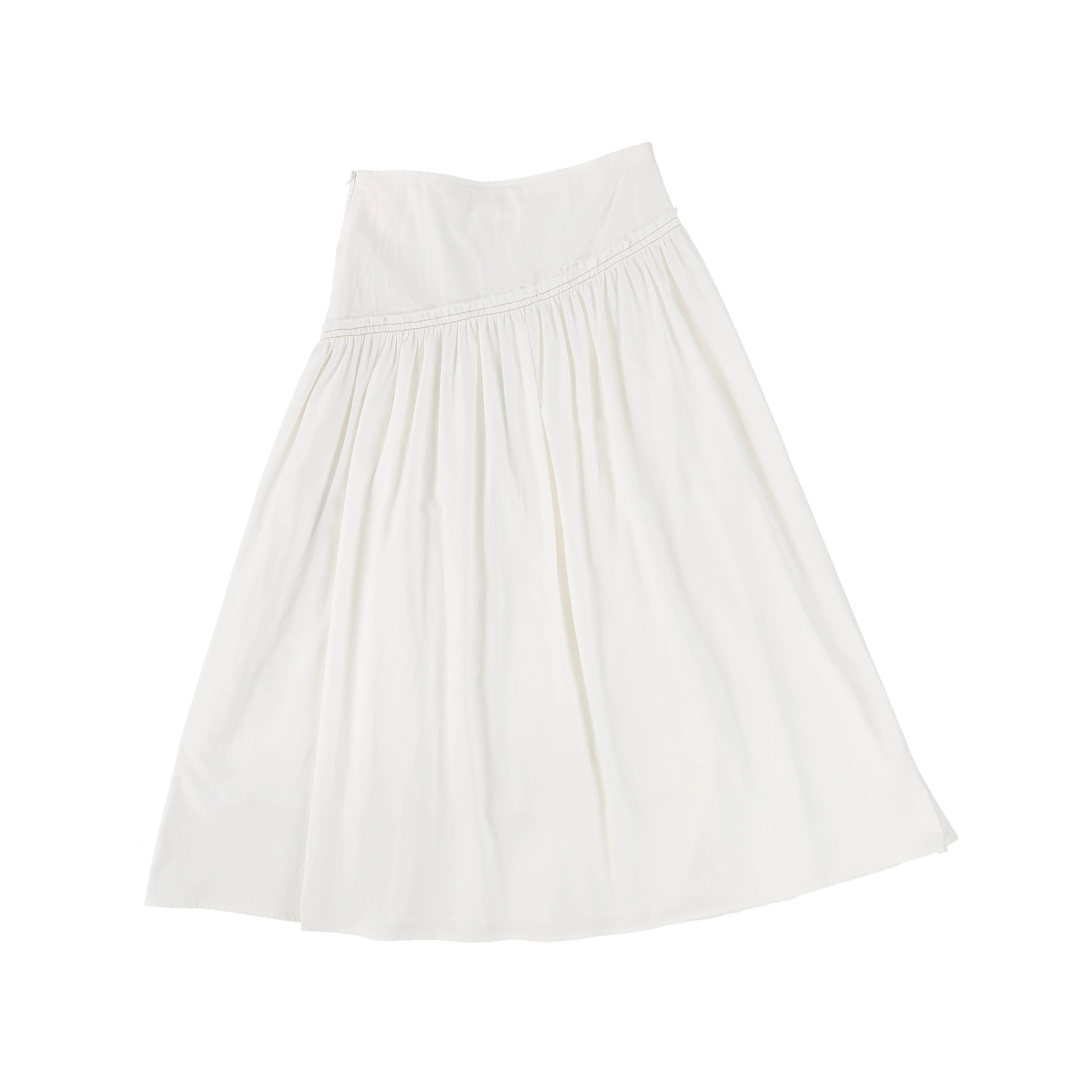 BAMBOO WHITE WRAP ROPE SKIRT [FINAL SALE]