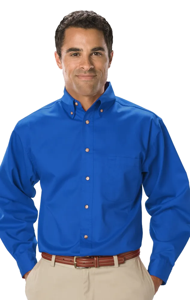 Blue Generation Men's TALL Long Sleeve Teflon Treated Twill Shirt