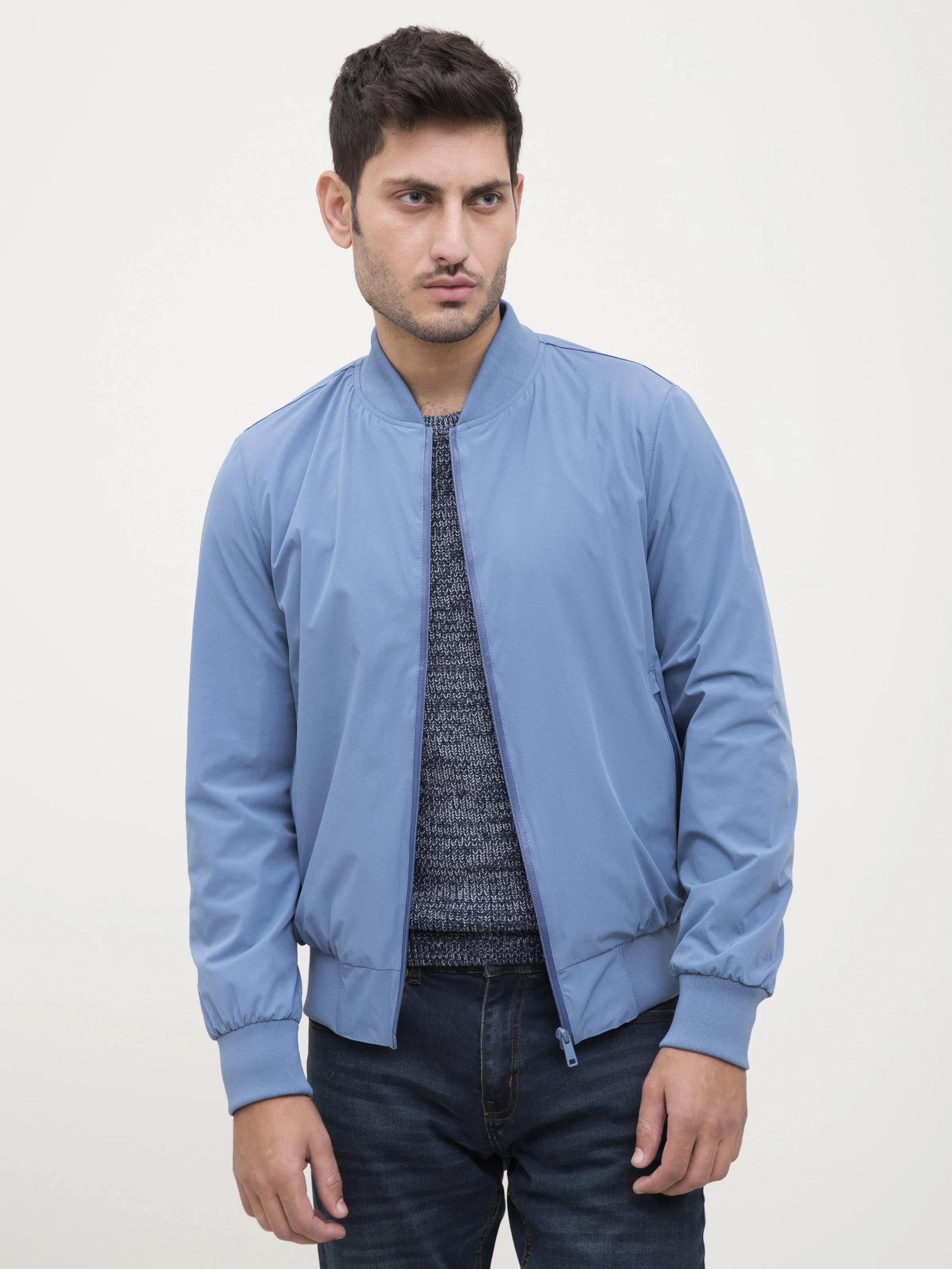 BOMBER JACKET LIGHT BLUE