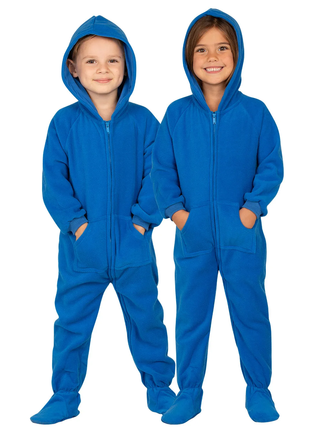 Brilliant Blue Toddler Hoodie Fleece Onesie