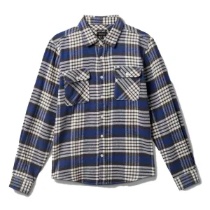 Brixton - Bowery Flannel Pacific Blue/Whitecap/Black