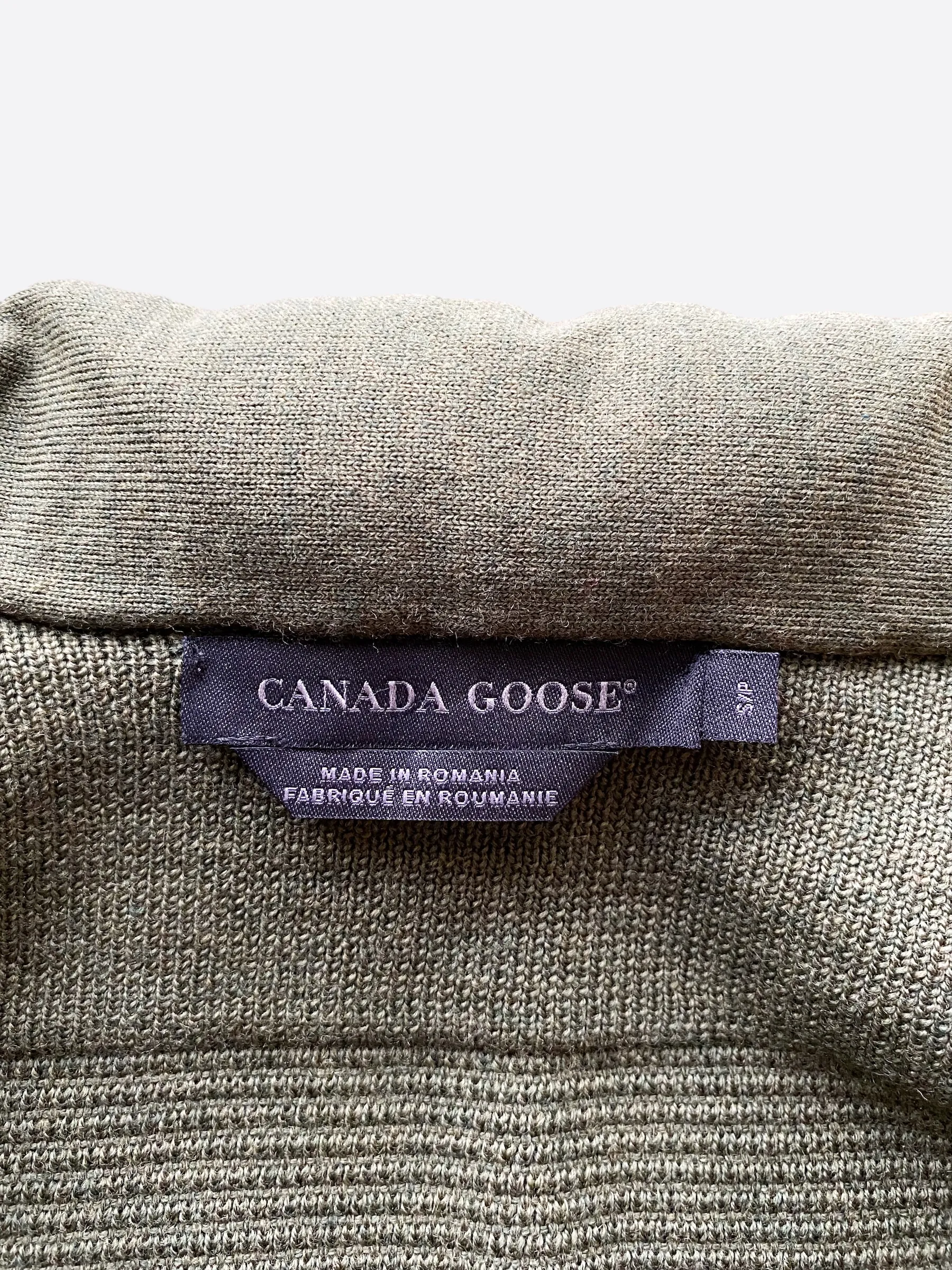 Canada Goose Dark Sage Hybridge Knit Black Label Women's Jacket