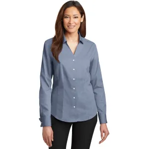 CLOSEOUT - Red House Ladies French Cuff Non-Iron Pinpoint Oxford Shirt