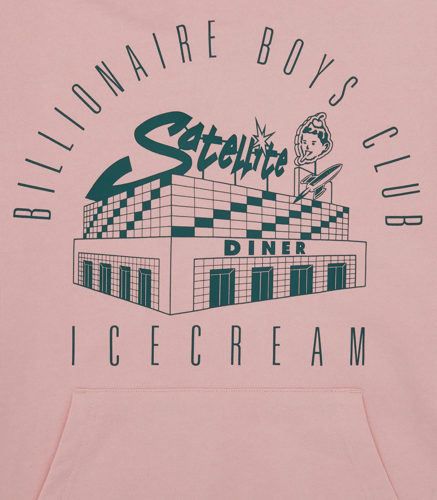 DINER POPOVER HOODIE - PINK