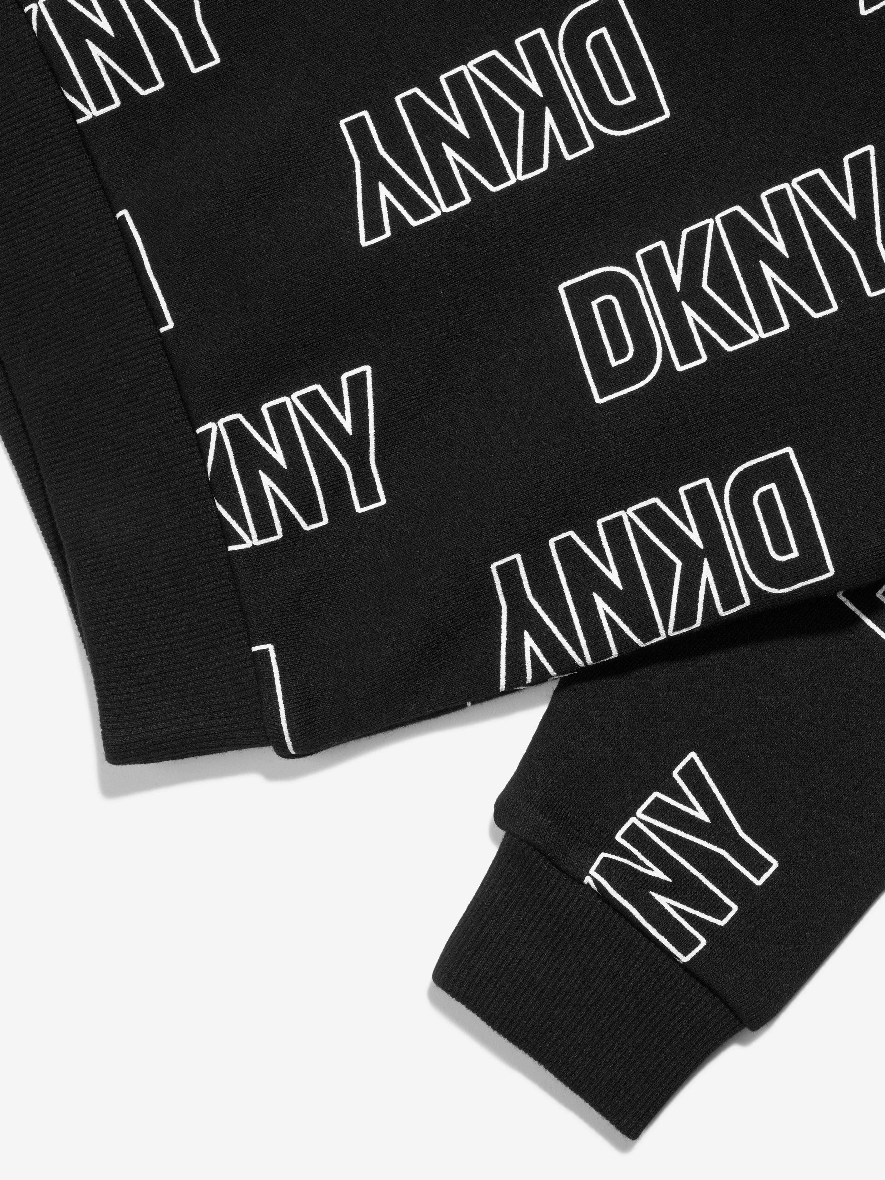 DKNY Kids Logo Hoodie in Black