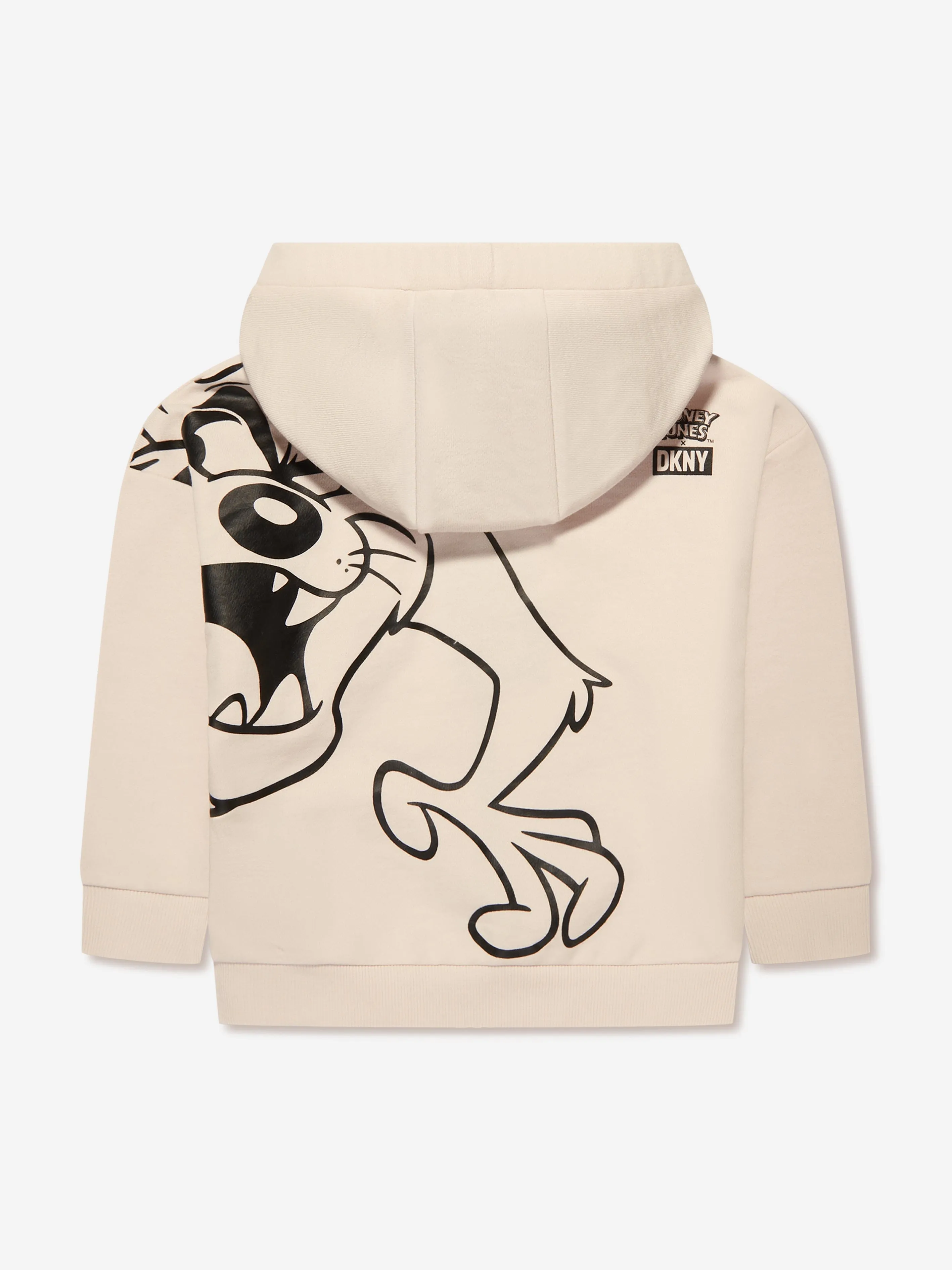 DKNY Kids Looney Tunes Taz Zip Up Hoodie in White