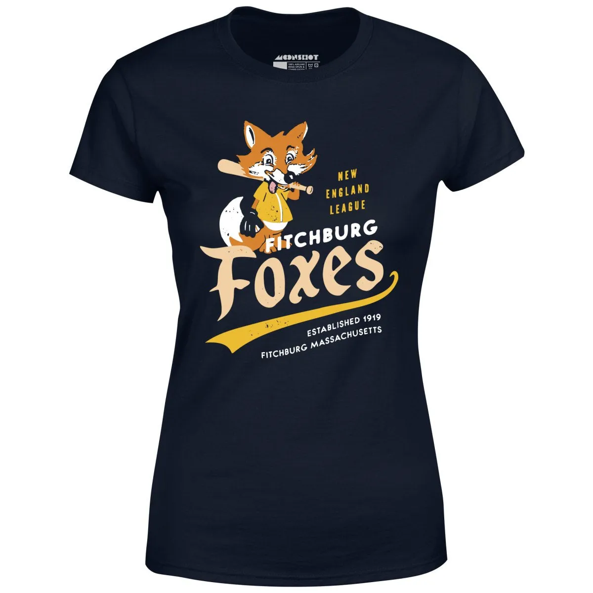 Fitchburg Foxes - Massachusetts - Vintage Defunct Baseball Teams - Women's T-Shirt