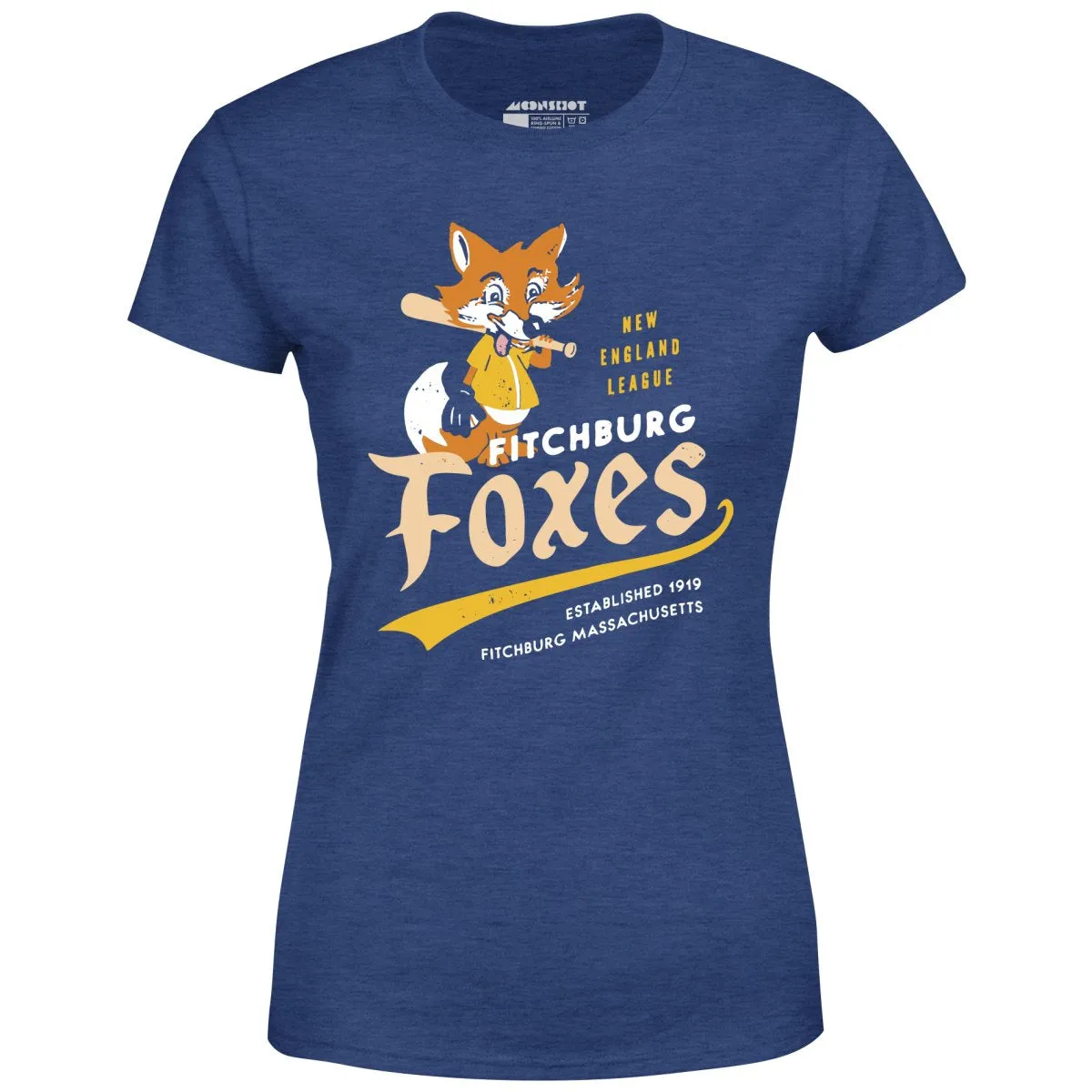 Fitchburg Foxes - Massachusetts - Vintage Defunct Baseball Teams - Women's T-Shirt