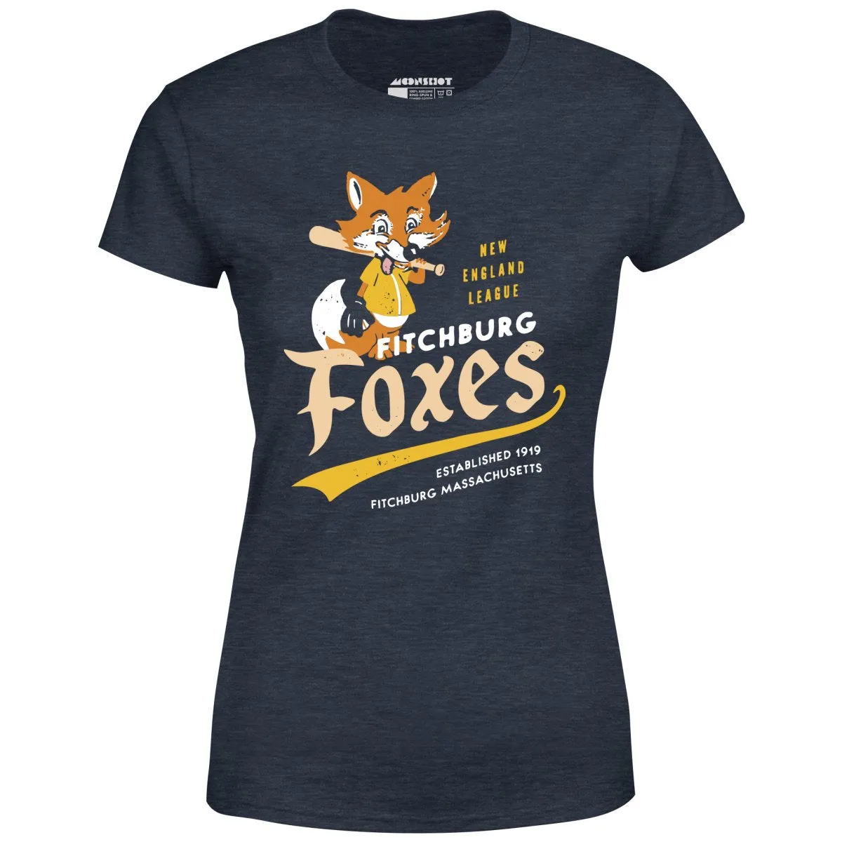 Fitchburg Foxes - Massachusetts - Vintage Defunct Baseball Teams - Women's T-Shirt