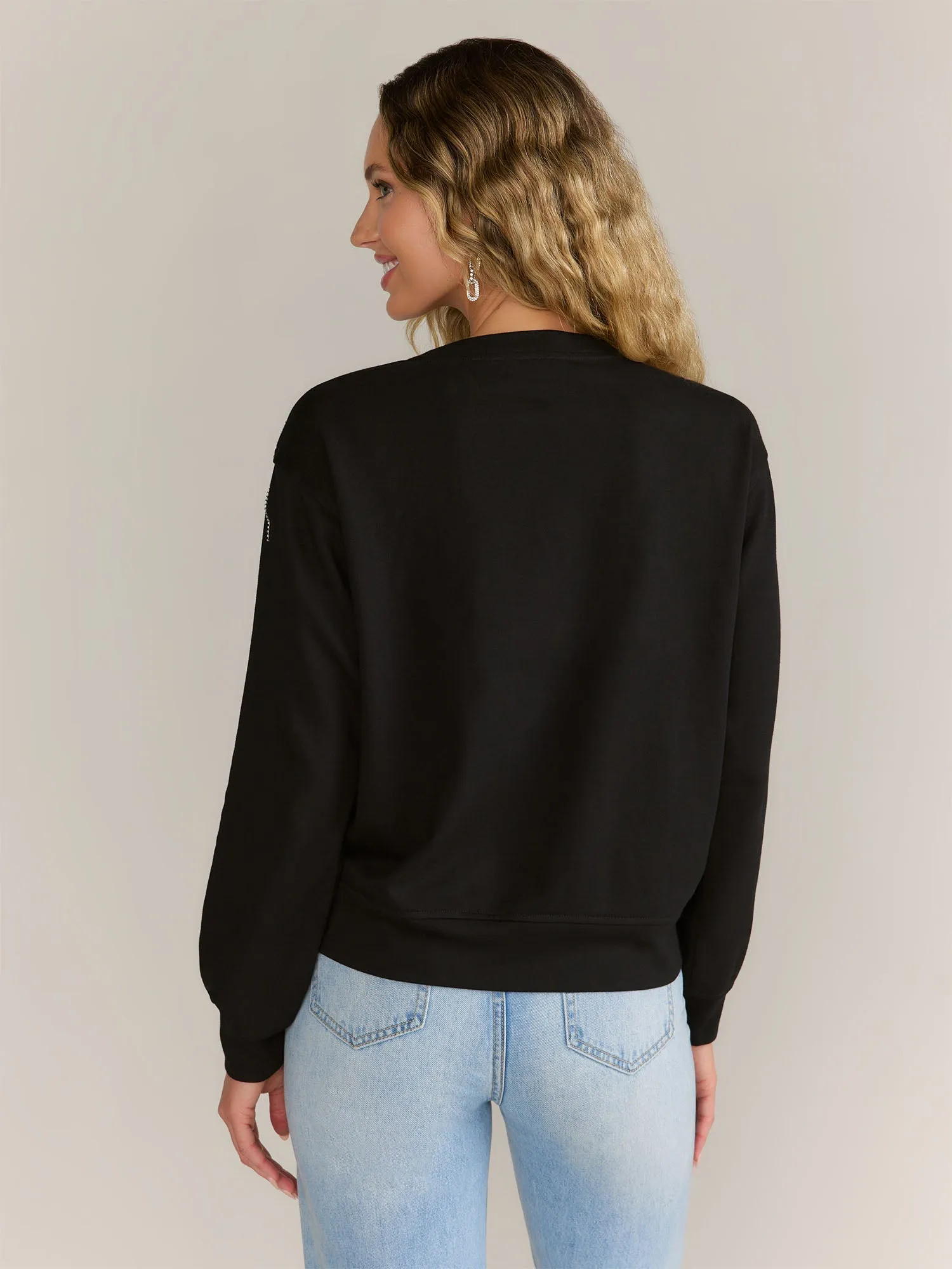 Gilli Rhinestone Fringe Sweatshirt - Brands We Love