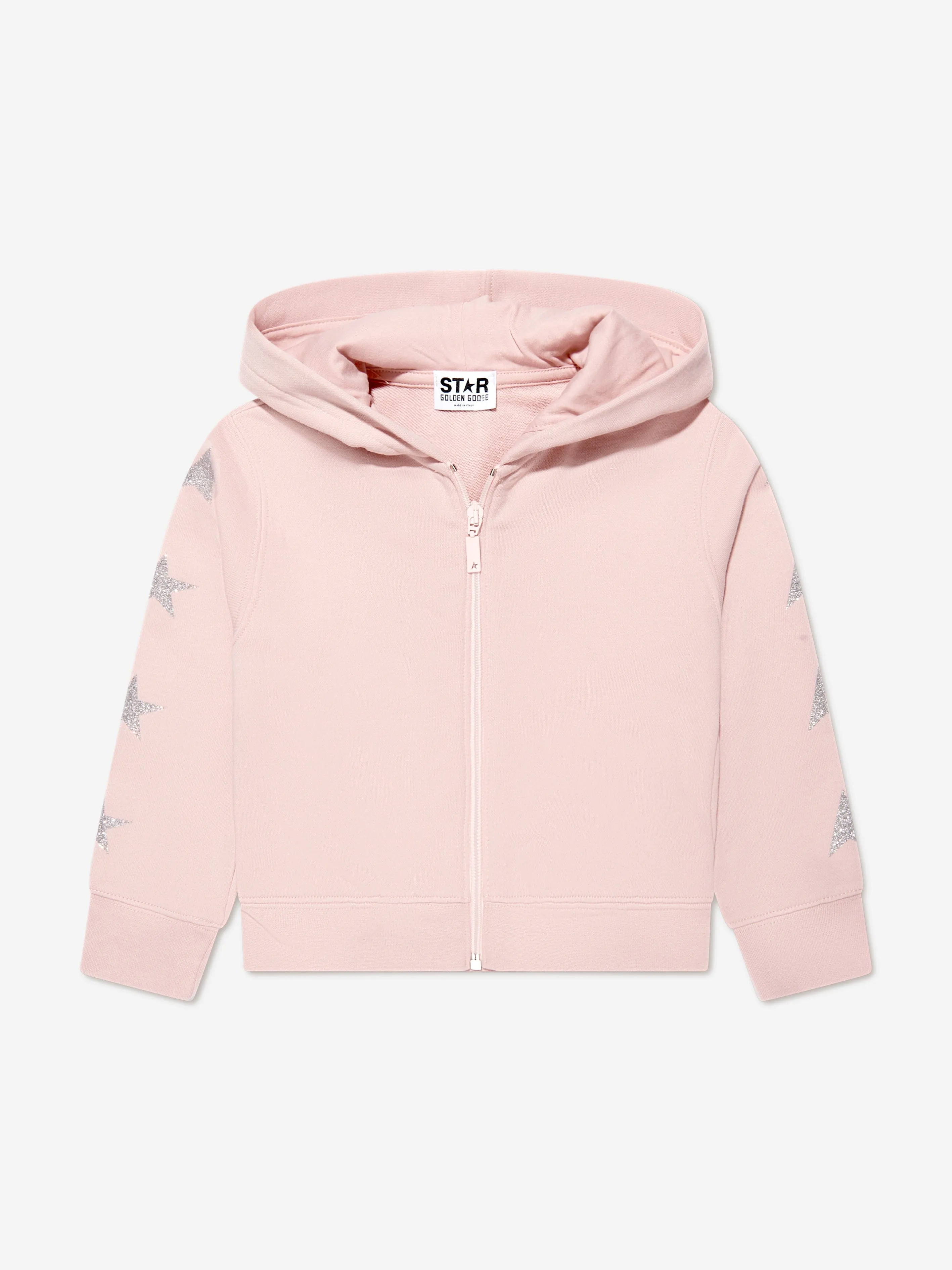 Golden Goose Girls Glitter Star Zip Up Hoodie