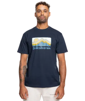 Gradient Mountains T-Shirt in Navy Blazer