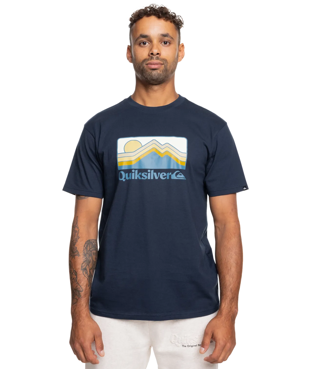 Gradient Mountains T-Shirt in Navy Blazer