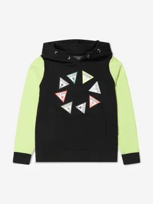 Guess Boys Logo Hoodie in Black