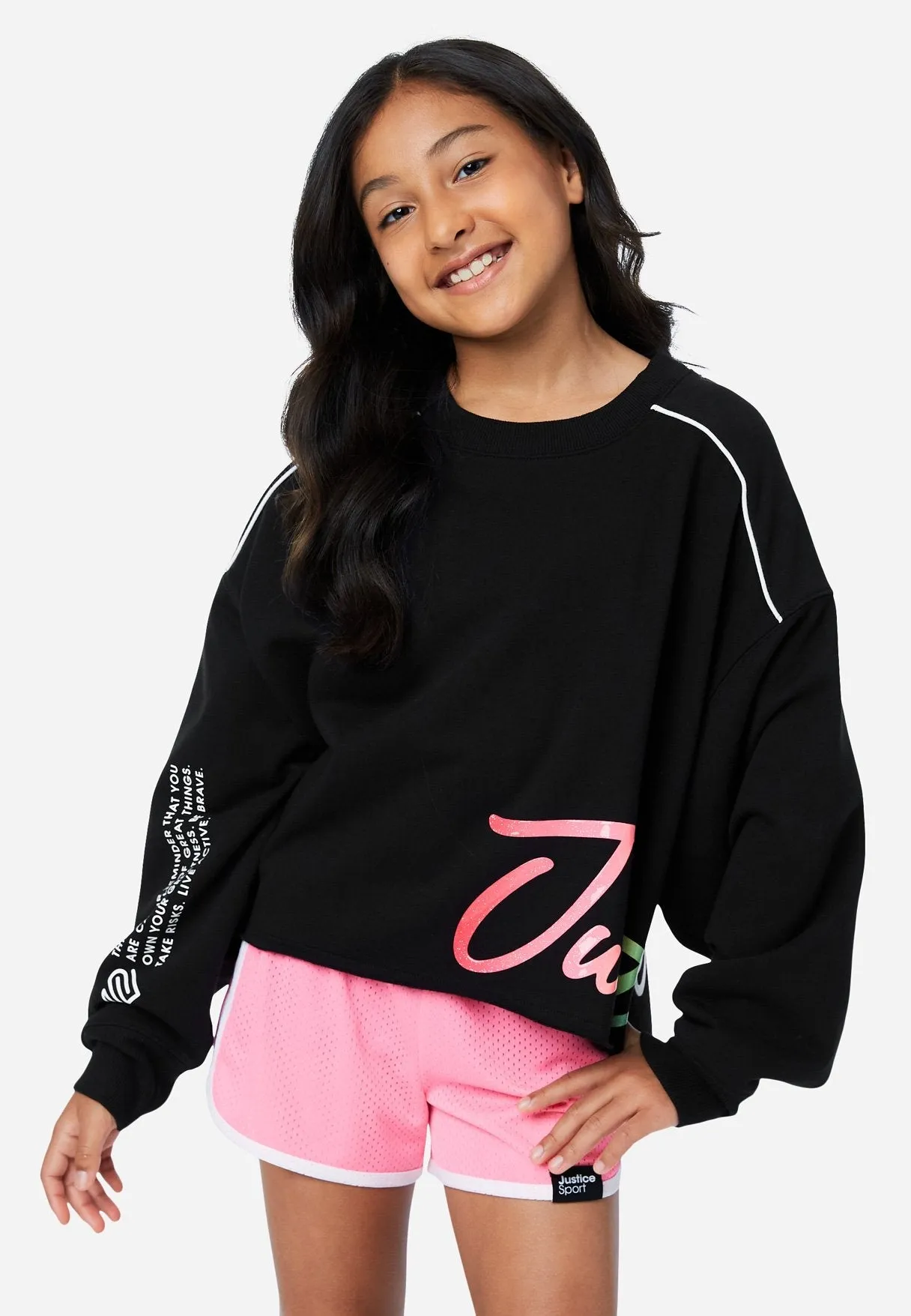 J Sport Graphic Oversized Sweatshirt