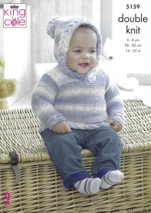 King Cole 5159 Sweaters & Jacket DK Knitting Pattern