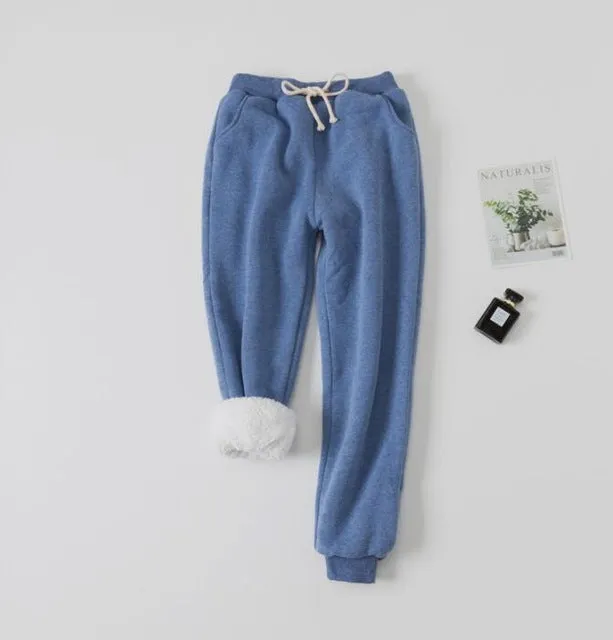 Lamb Velvet Padded Sweatpants - Soft Cotton Comfort