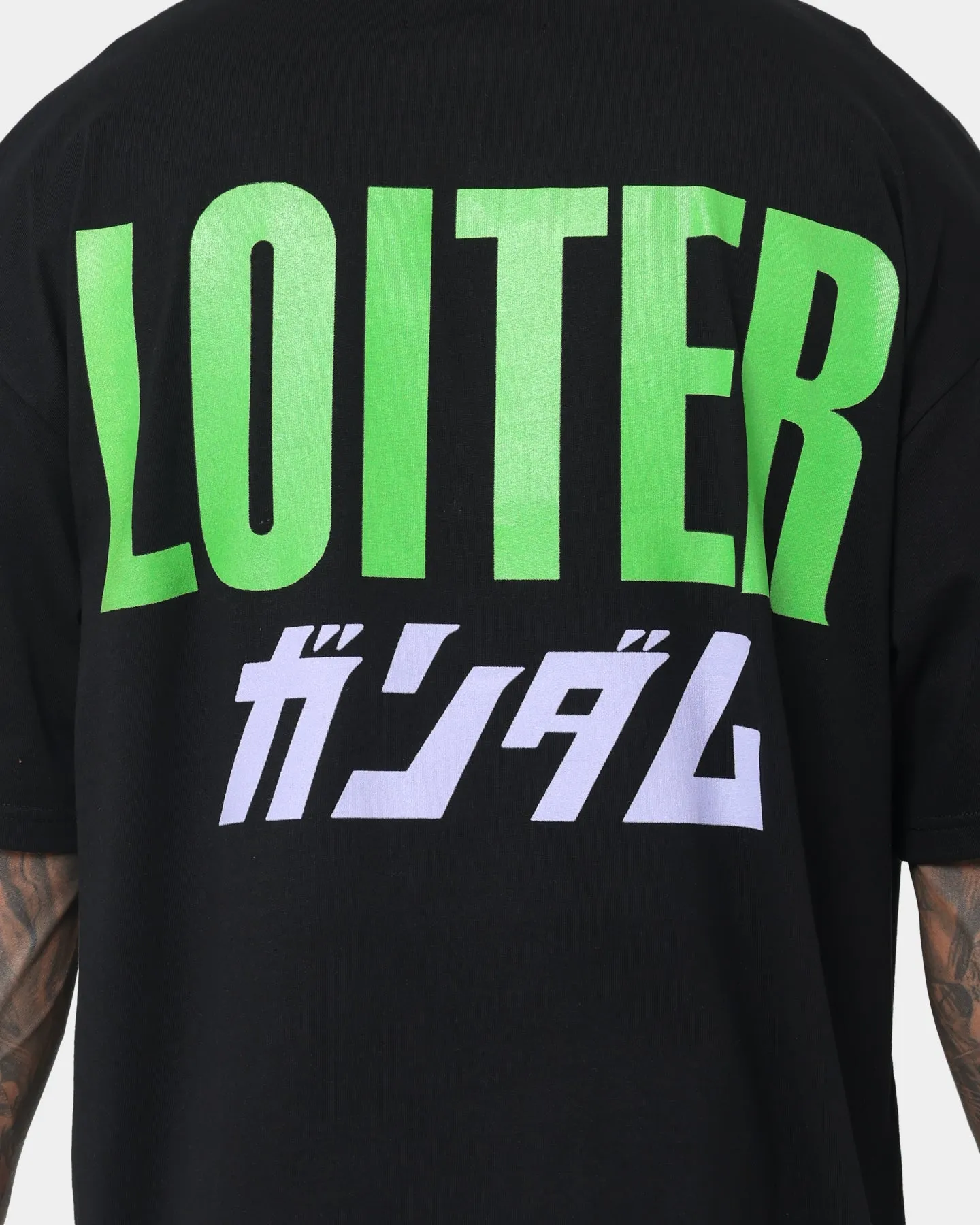 Loiter X Gundam Dom T-Shirt Black