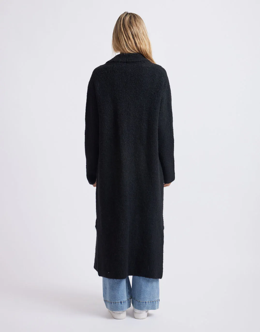 Manhattan Longline Cardigan - Black