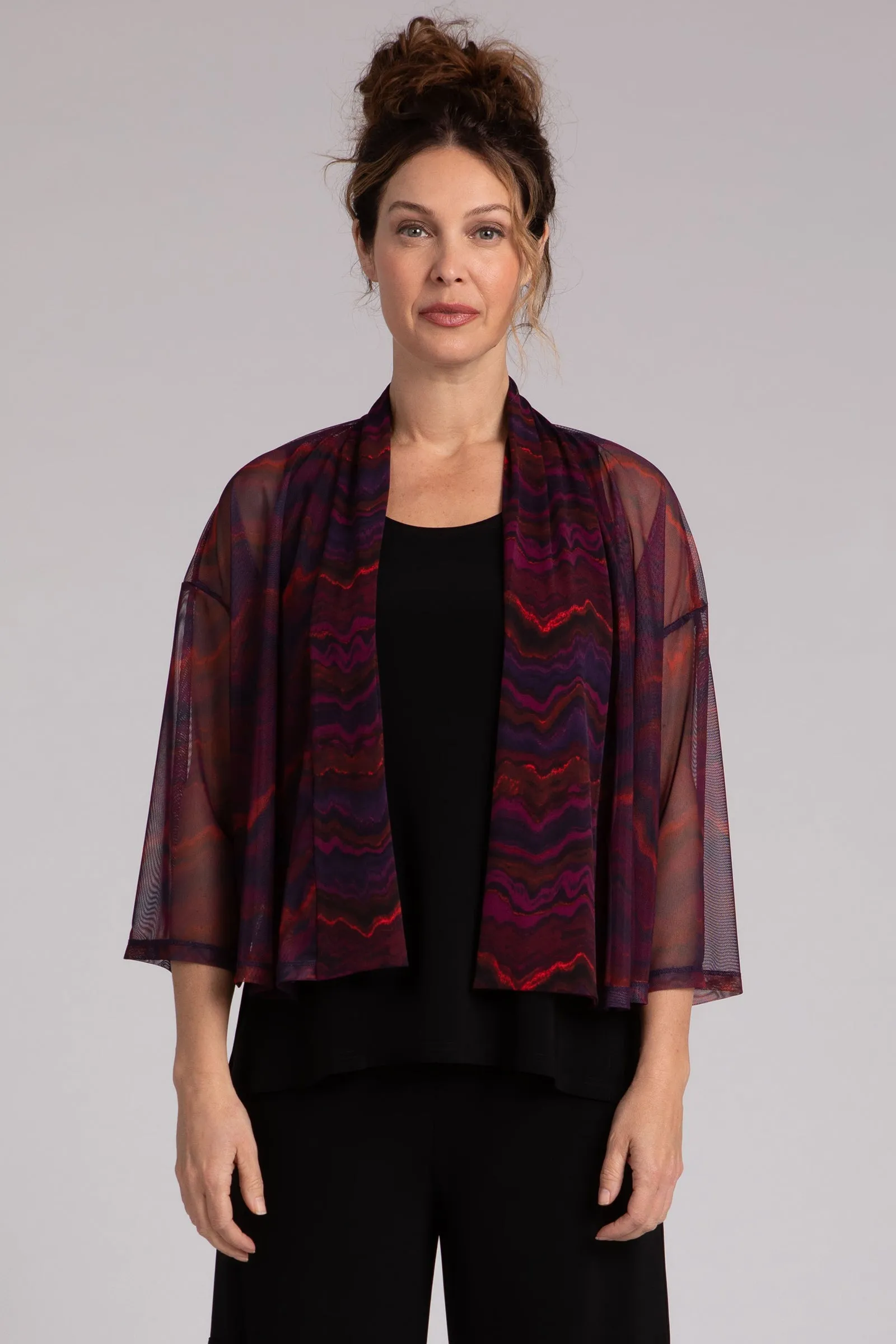 Mesh Mezza Luna Cardigan | Agate