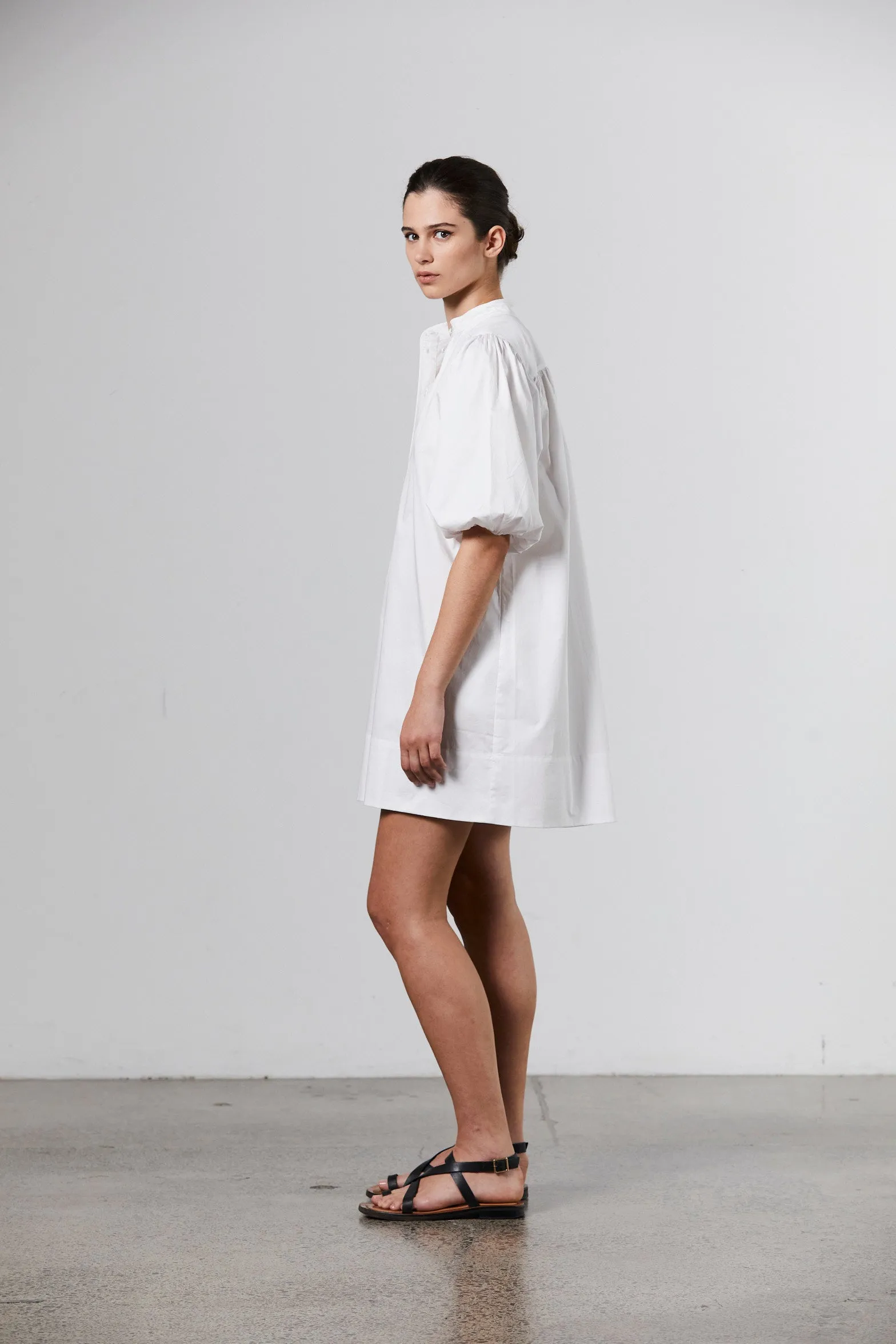 Mila Cotton Dress - White