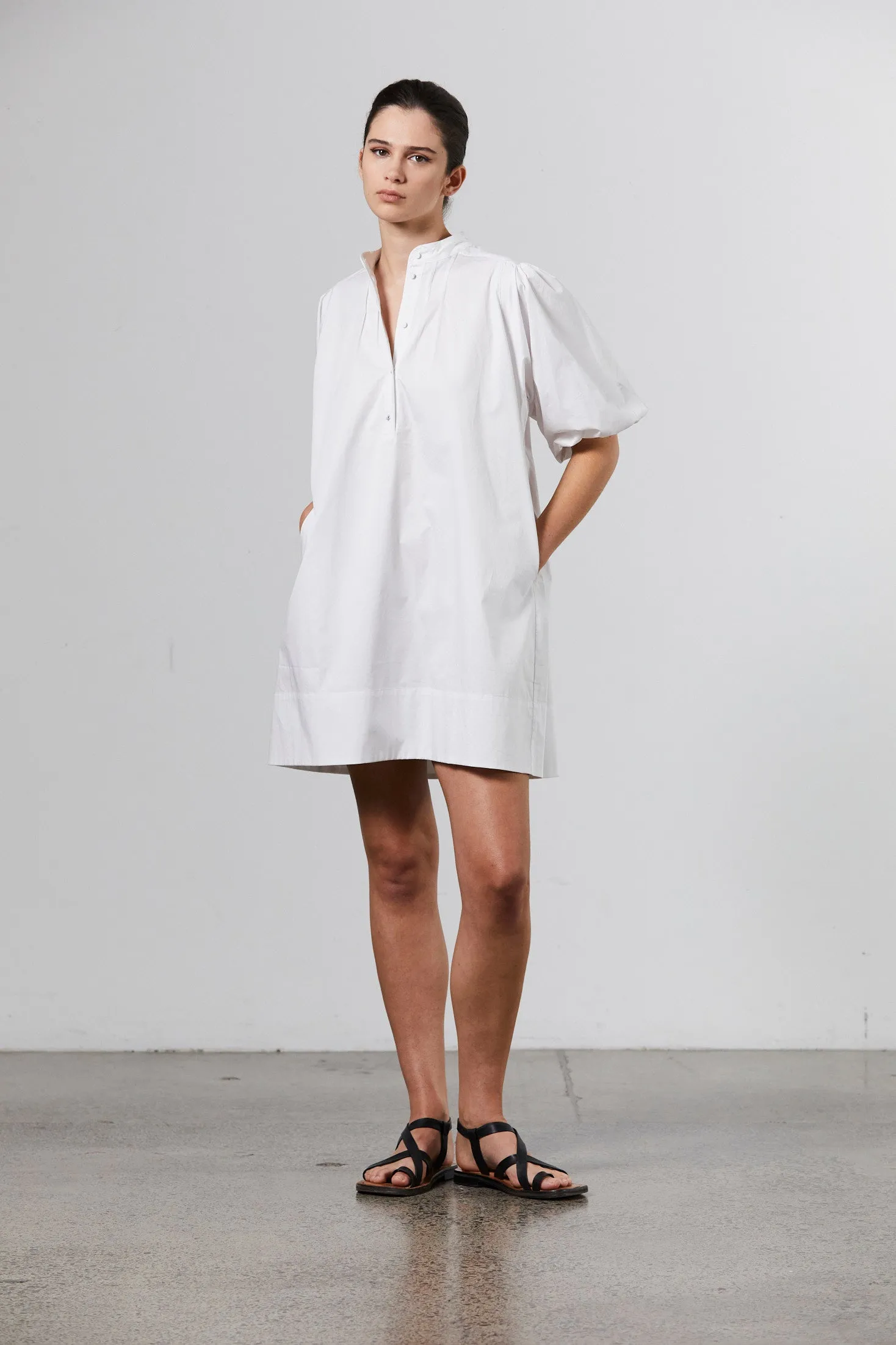 Mila Cotton Dress - White