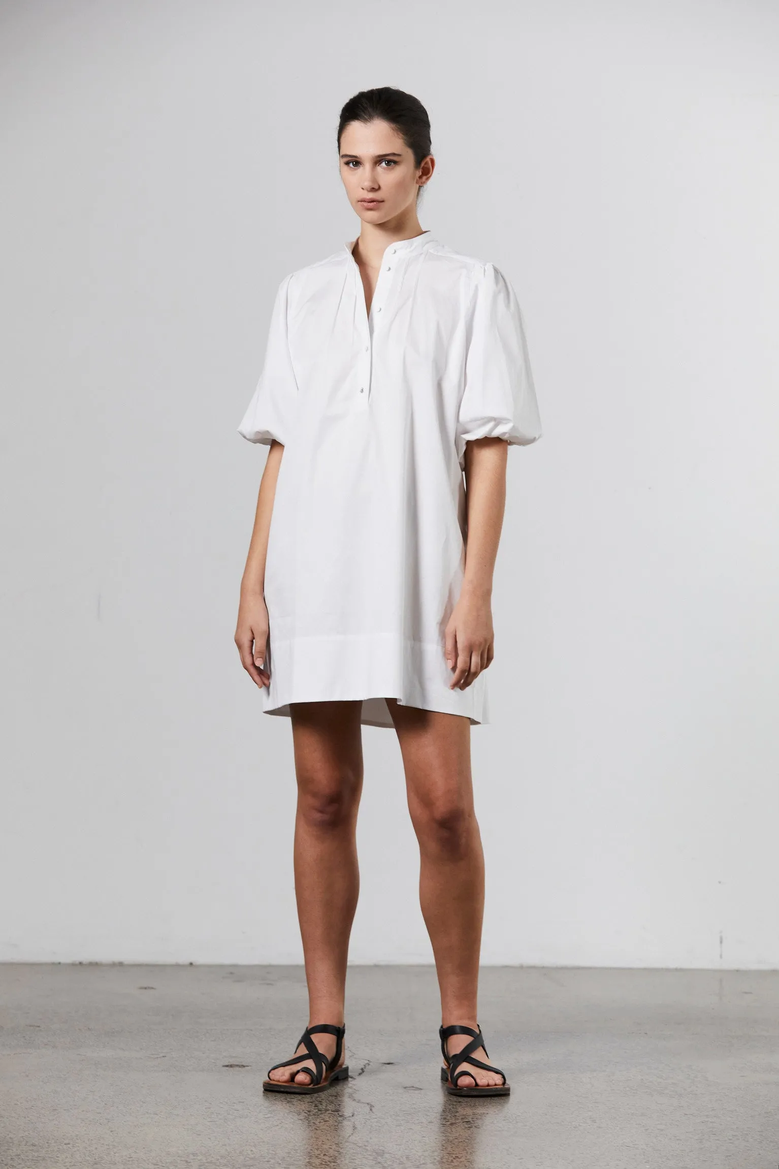 Mila Cotton Dress - White