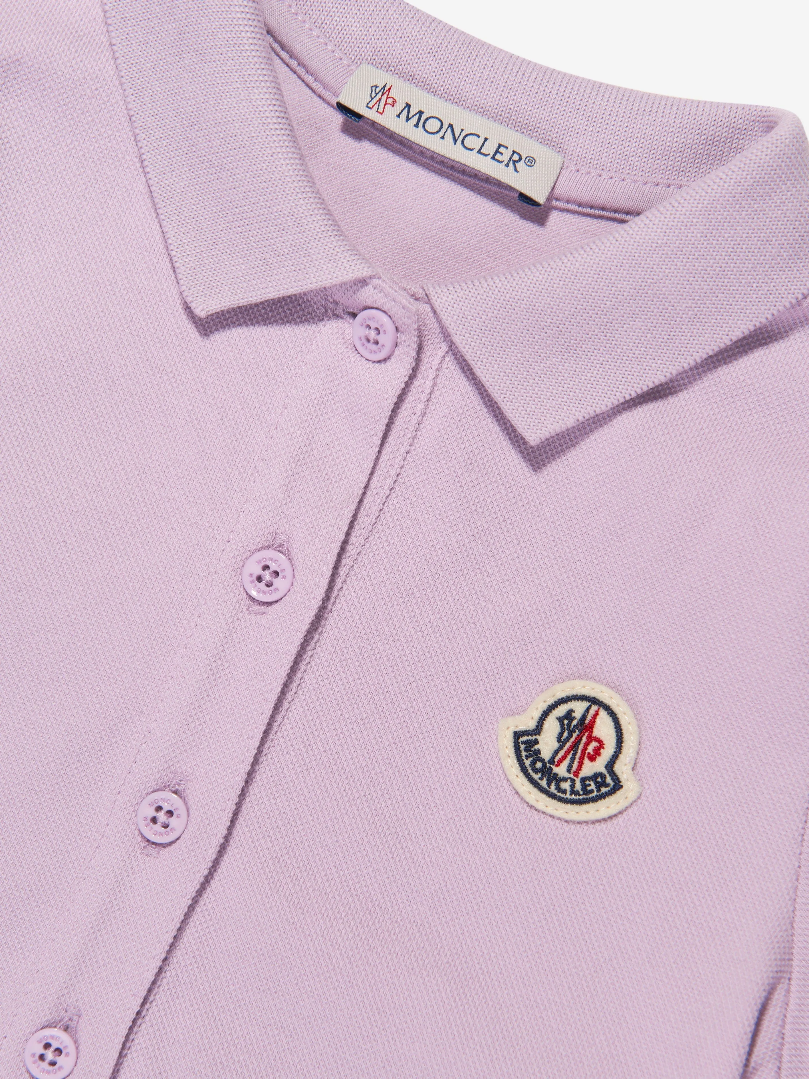 Moncler Enfant Girls Polo Dress in Lilac