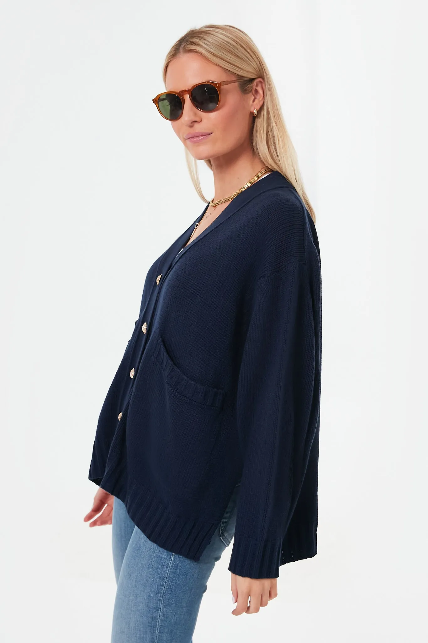 Navy Slone Cardigan