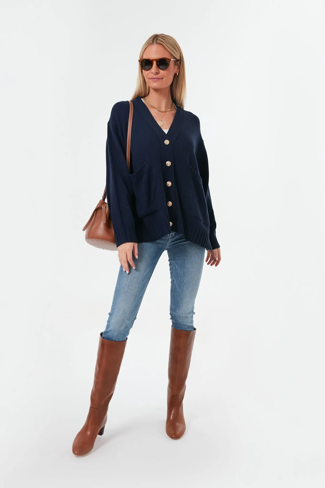 Navy Slone Cardigan