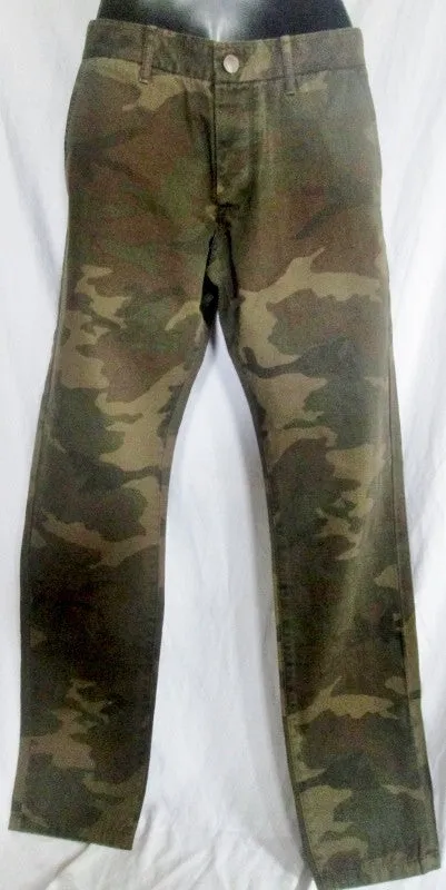 NEW MENS GROWN & SEWN USA 30 X 34 INDEPENDENT SLIM PANT CAMO Jeans