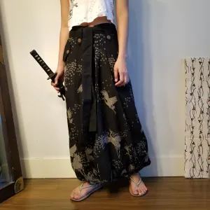 New Sakura Crane Karate Baggy Poncho Harem Pants