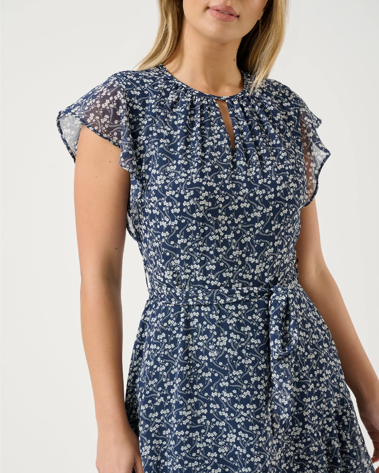 Night Pebble Floral Dress