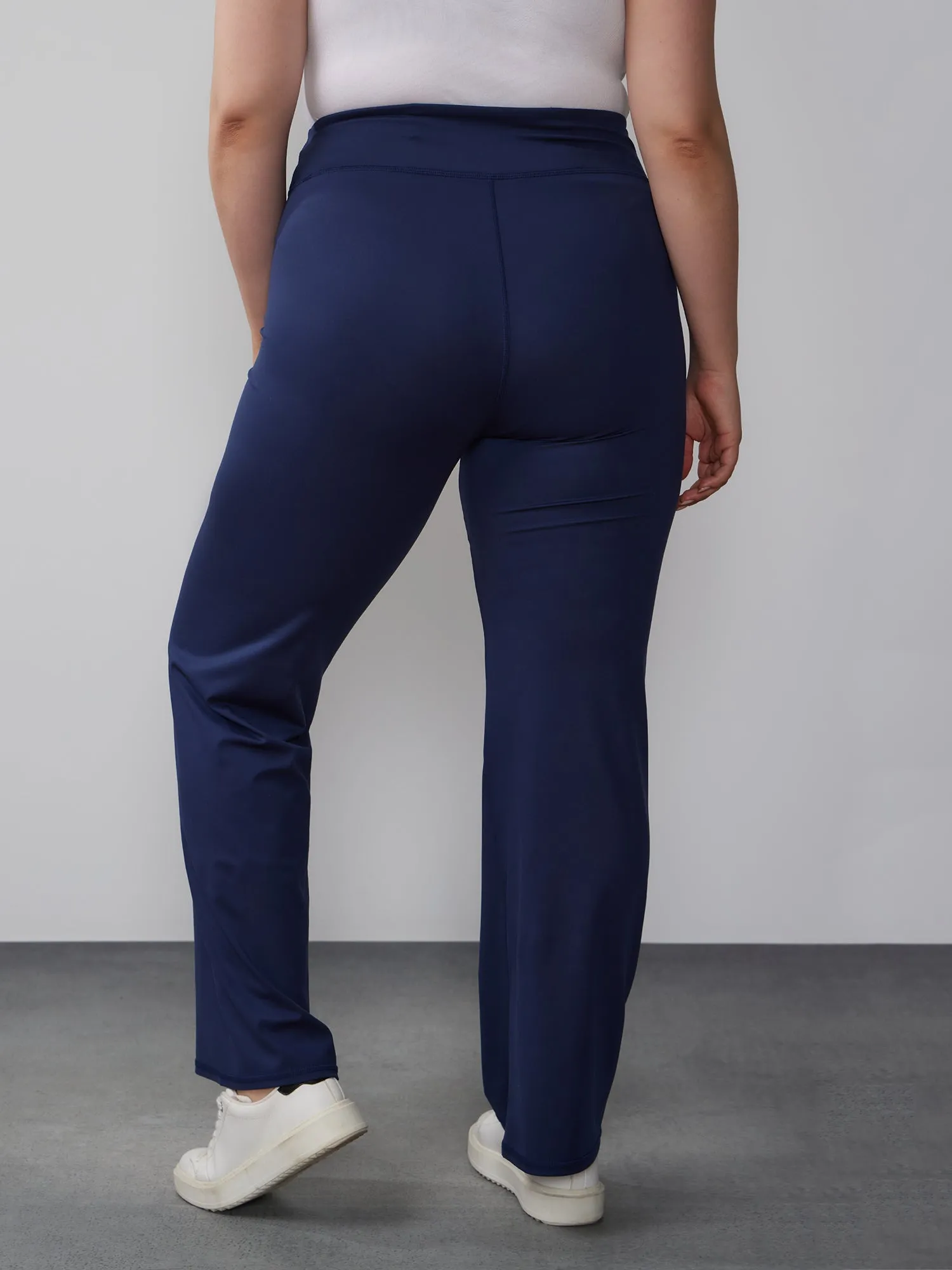 Plus High Waist Wide Leg Yoga Pant