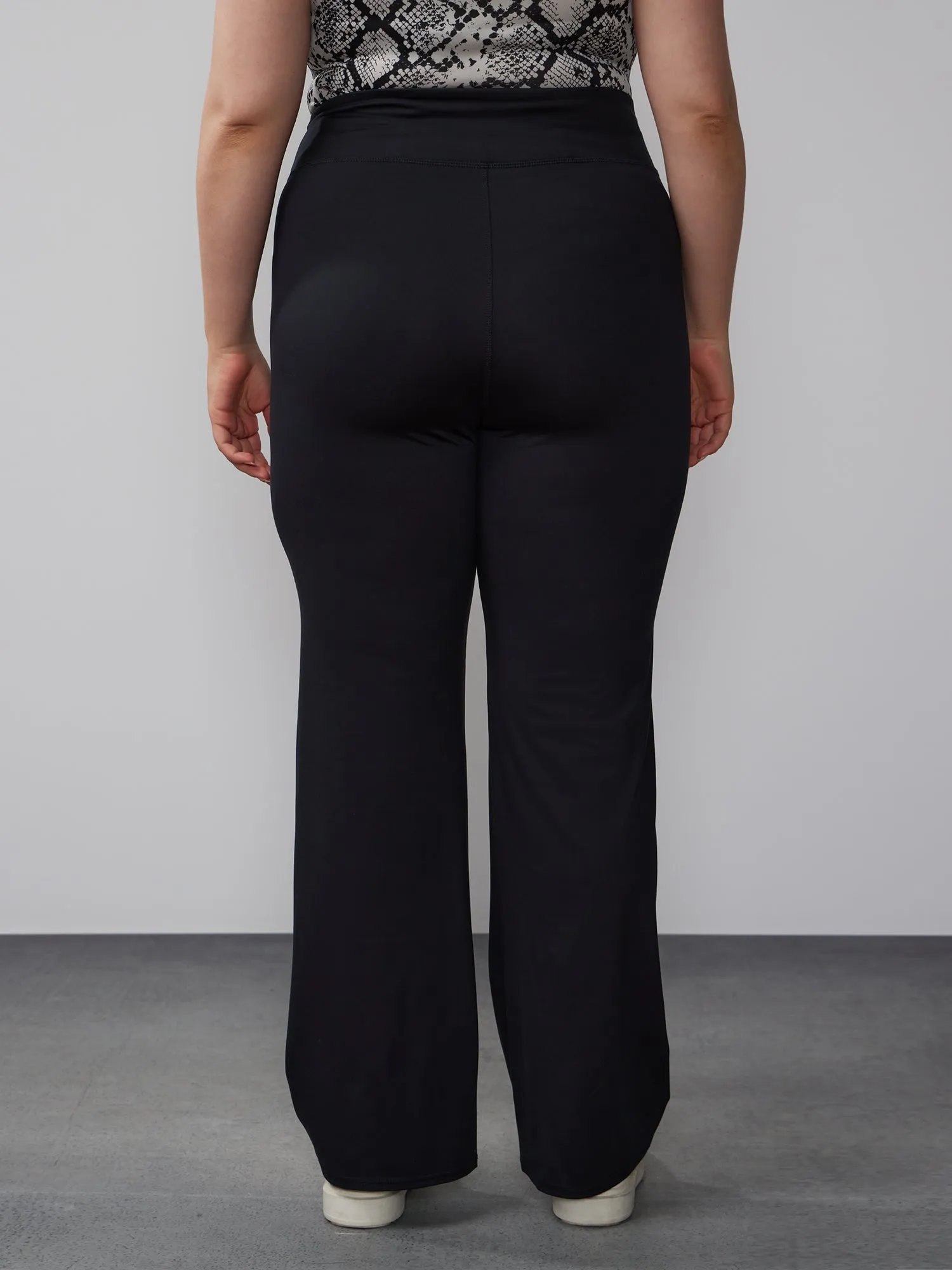 Plus High Waist Wide Leg Yoga Pant