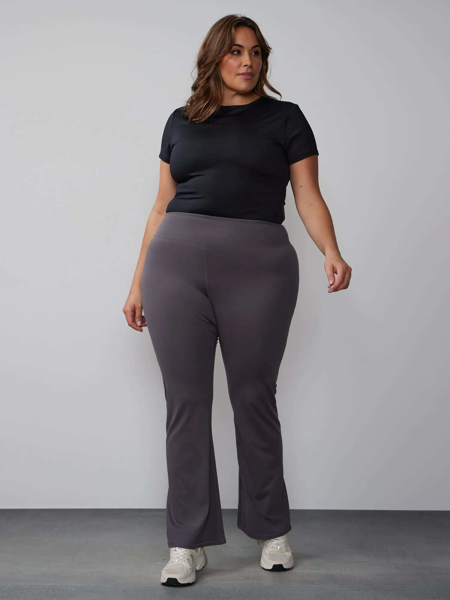 Plus High Waist Wide Leg Yoga Pant