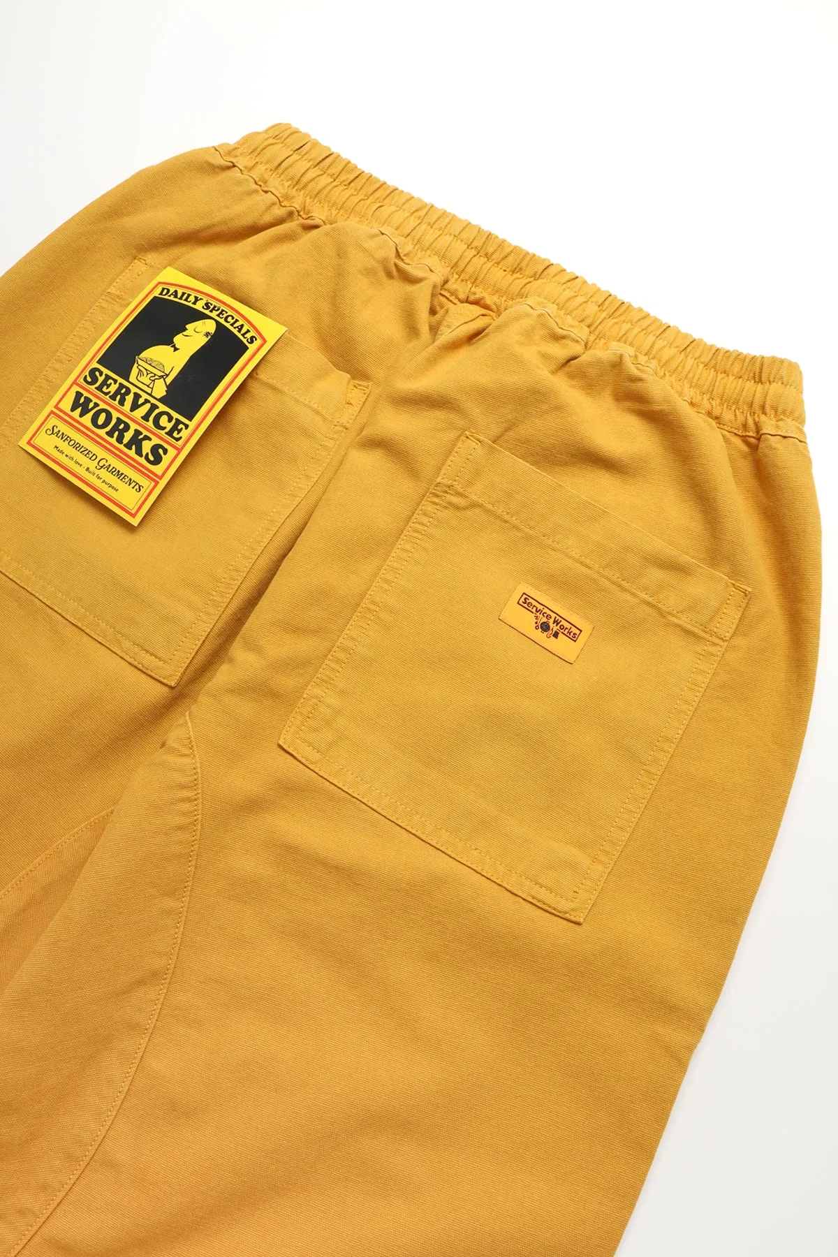 Service Works Gold Canvas Chef Pants