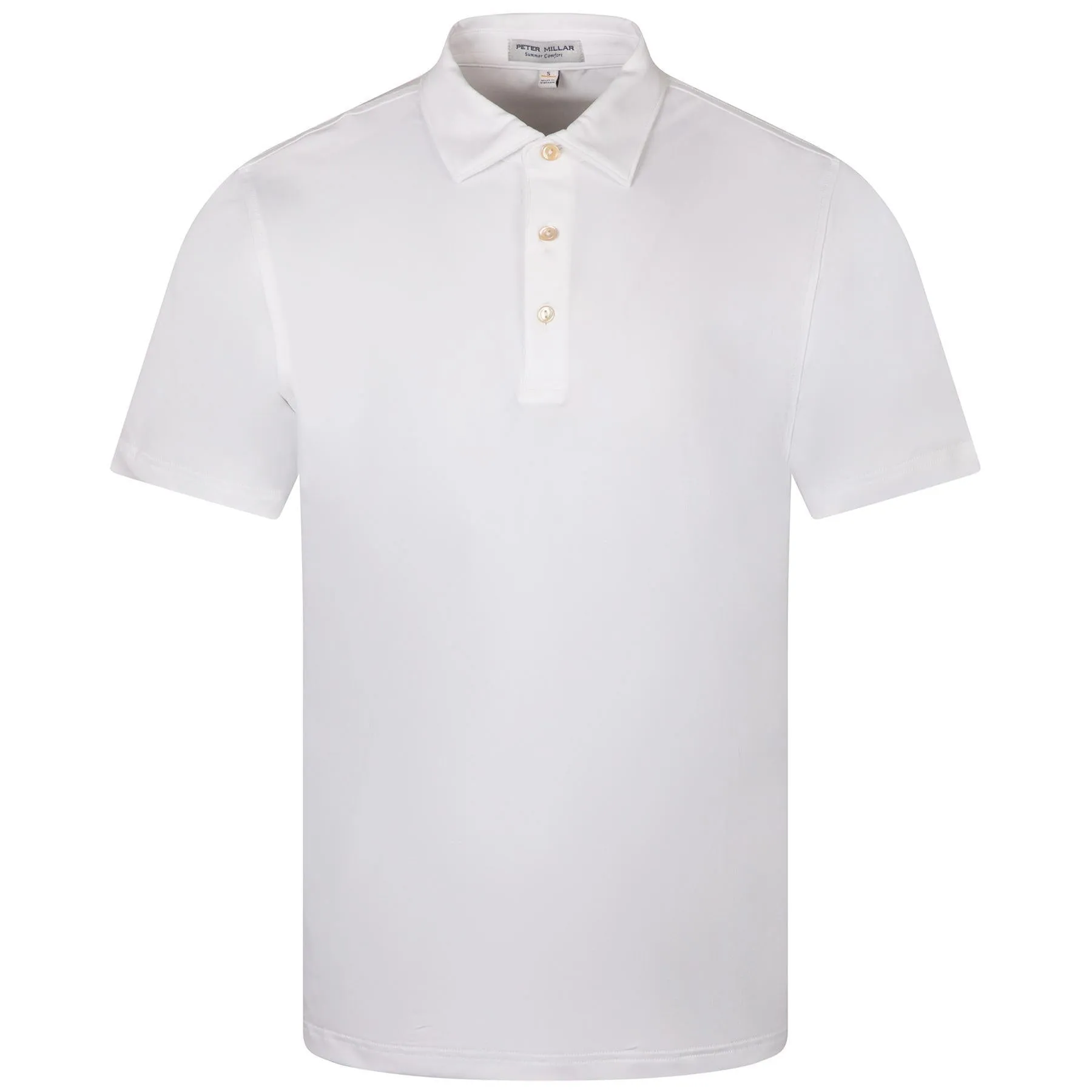 Solid Performance Jersey Polo White - 2024