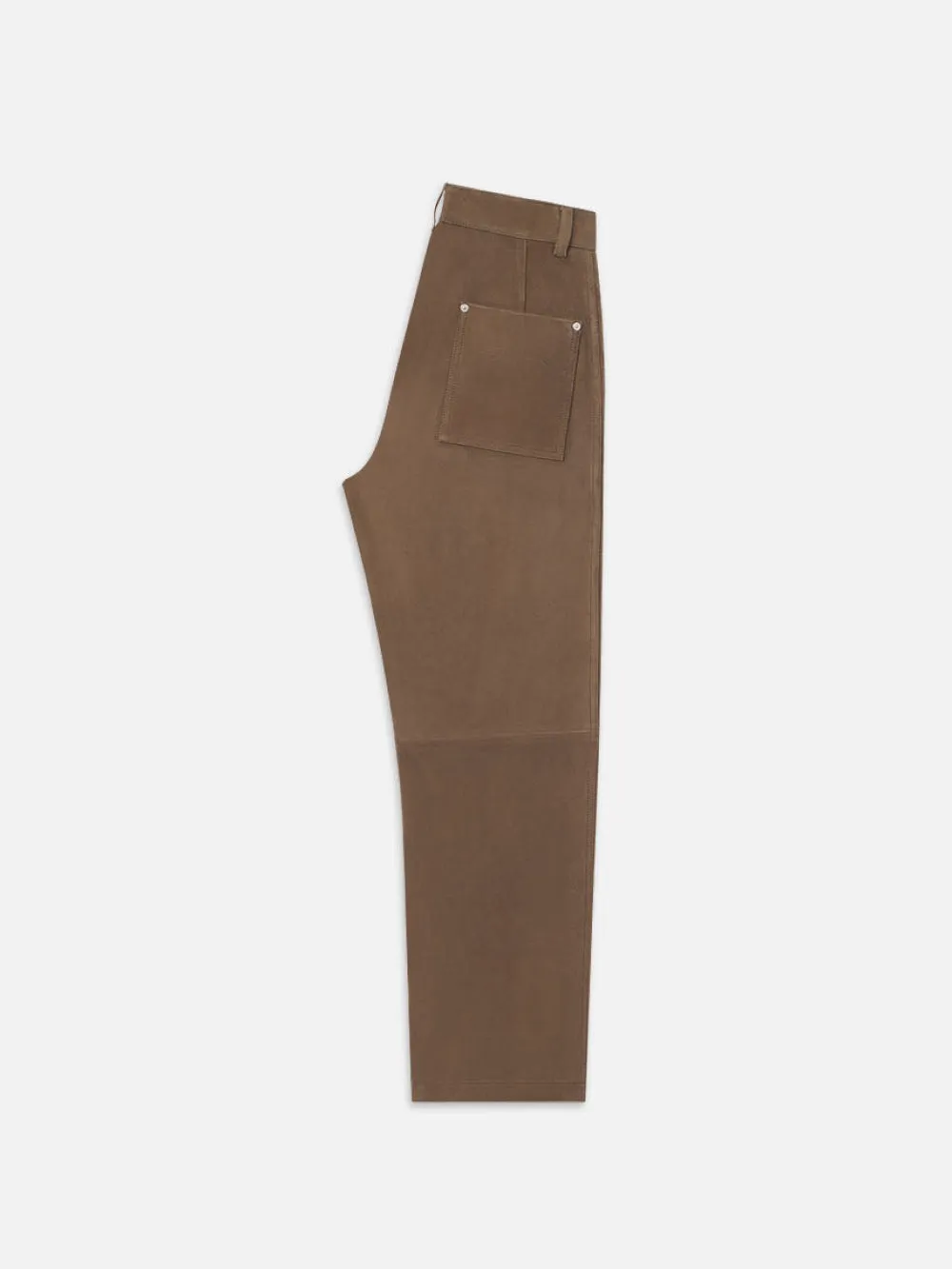 Suede Workwear Pant -- Soft Mocha