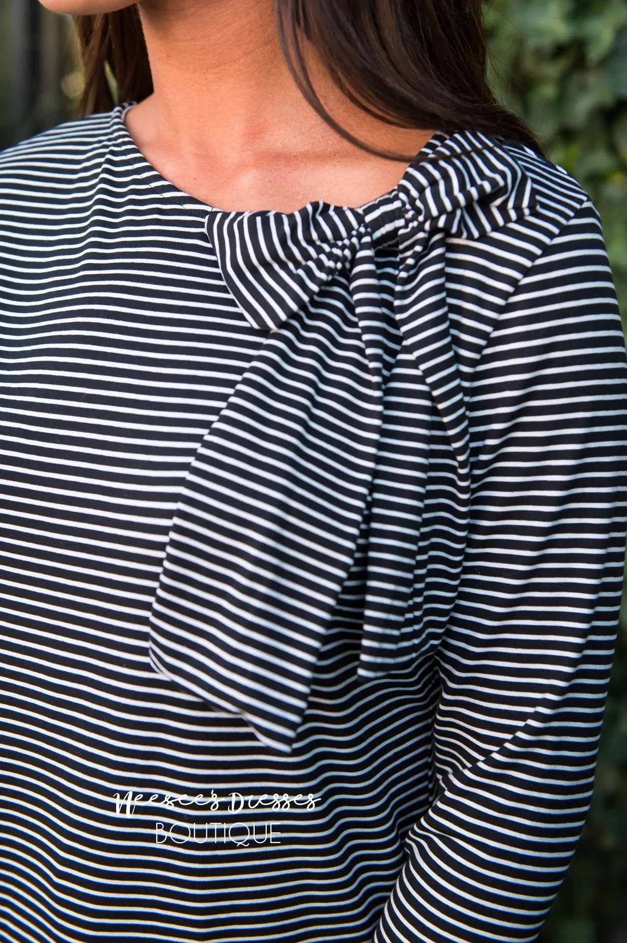 Take a Bow striped top