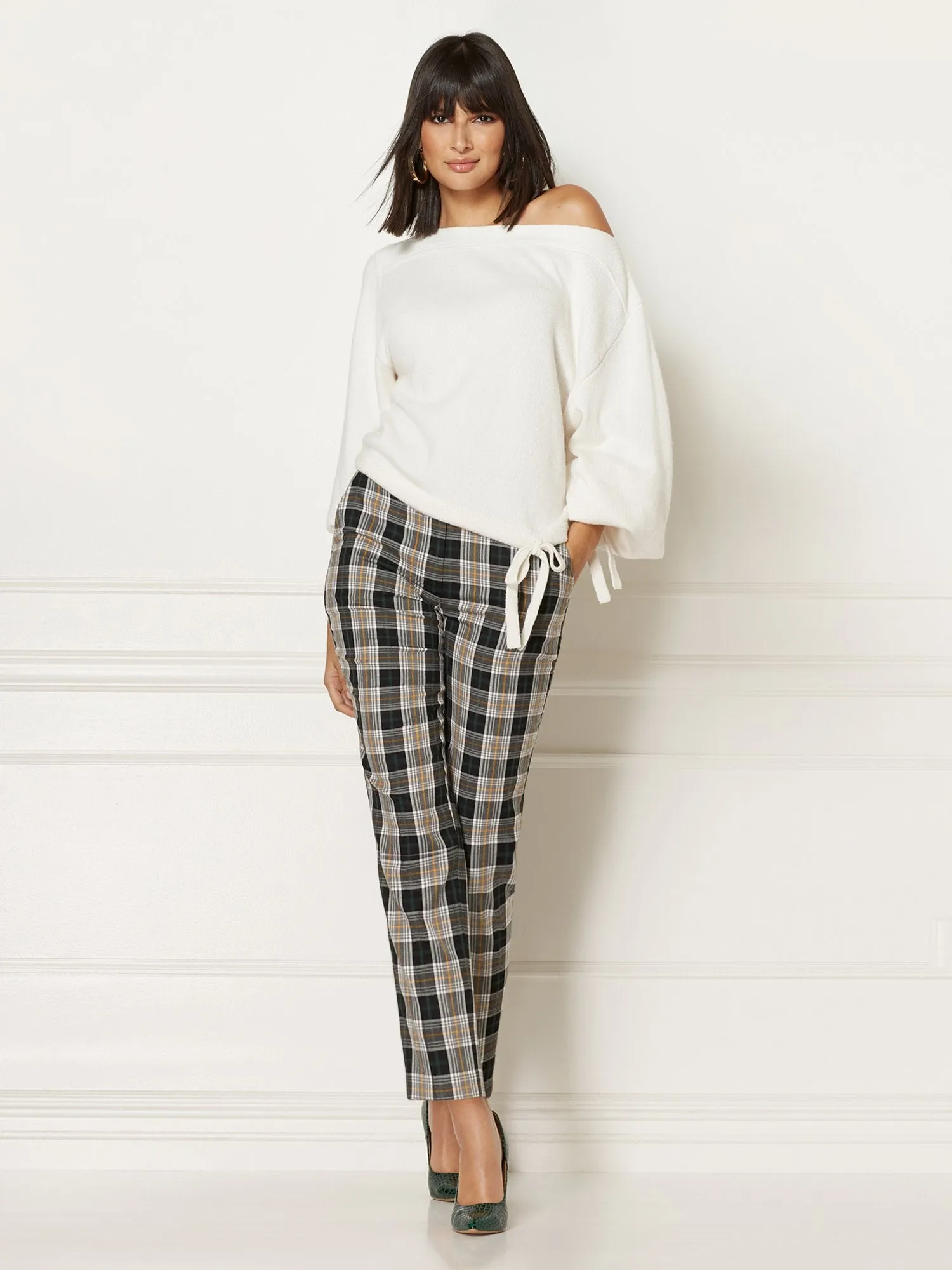 Tall Elise Plaid Pant - Eva Mendes Collection