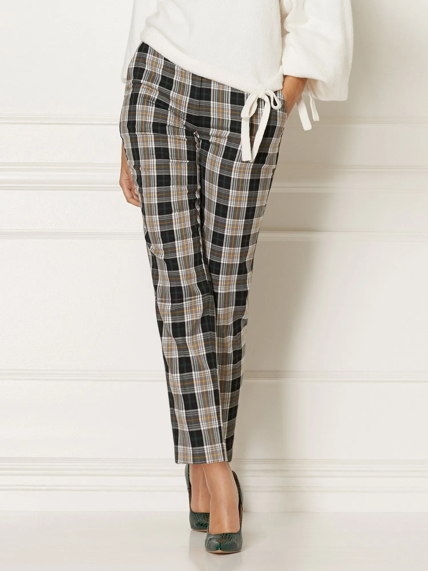 Tall Elise Plaid Pant - Eva Mendes Collection