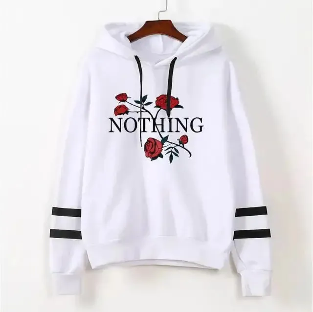 Women Rose hoodies Sweatshirts