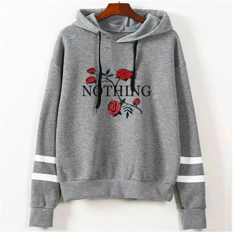 Women Rose hoodies Sweatshirts